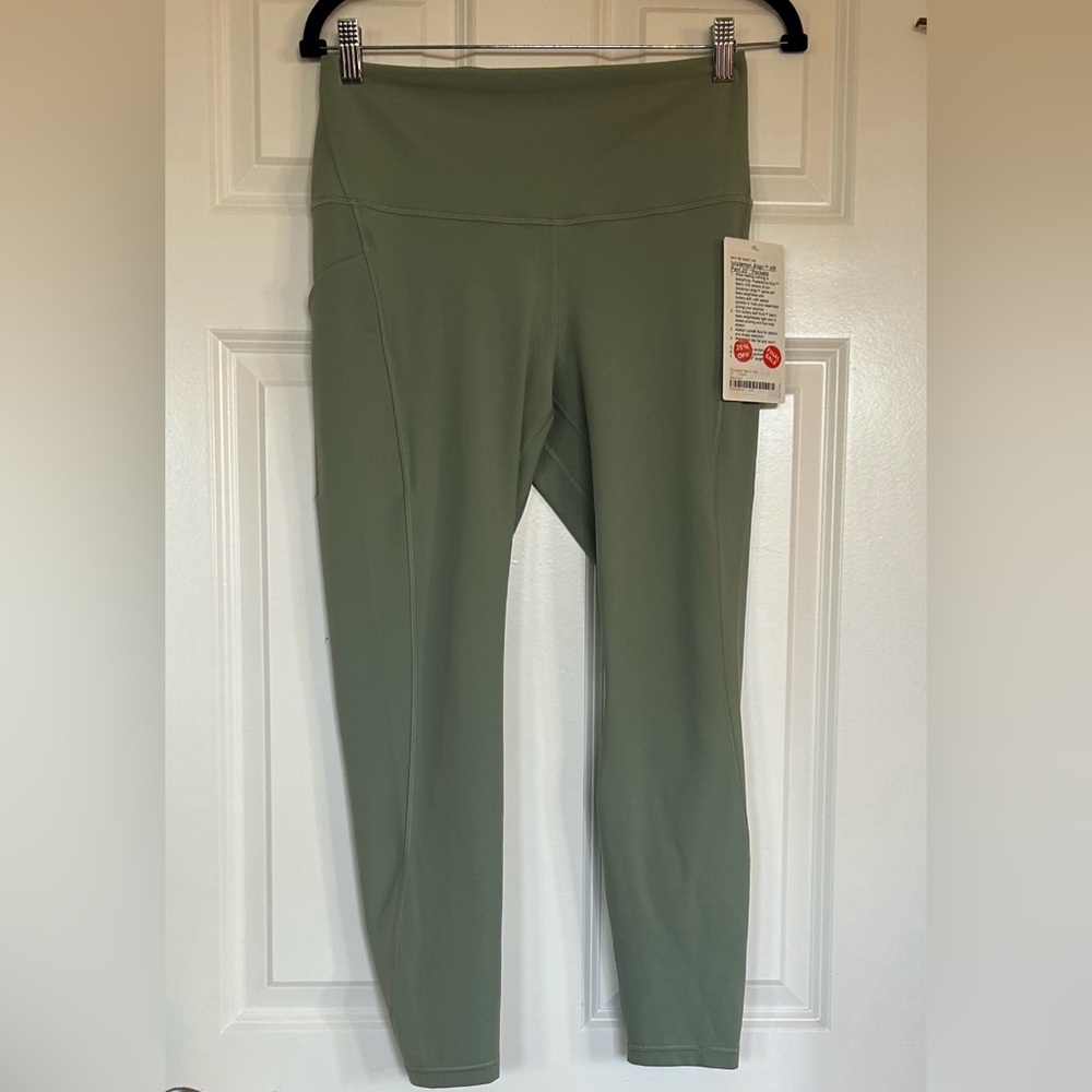 lululemon Align HR Pant 25" with Pockets - Palm Court Green